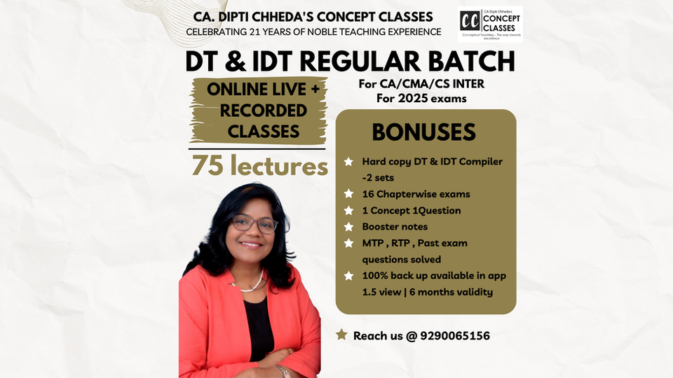 DT & IDT Regular Batch