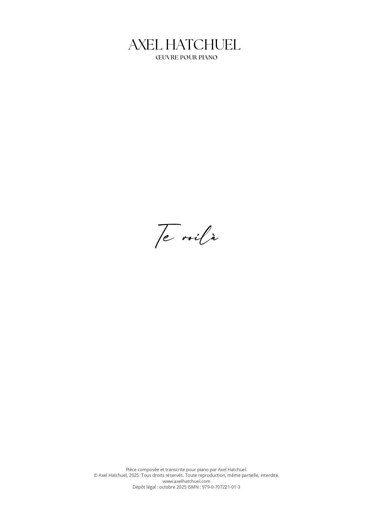 Here You Are: Digital Score