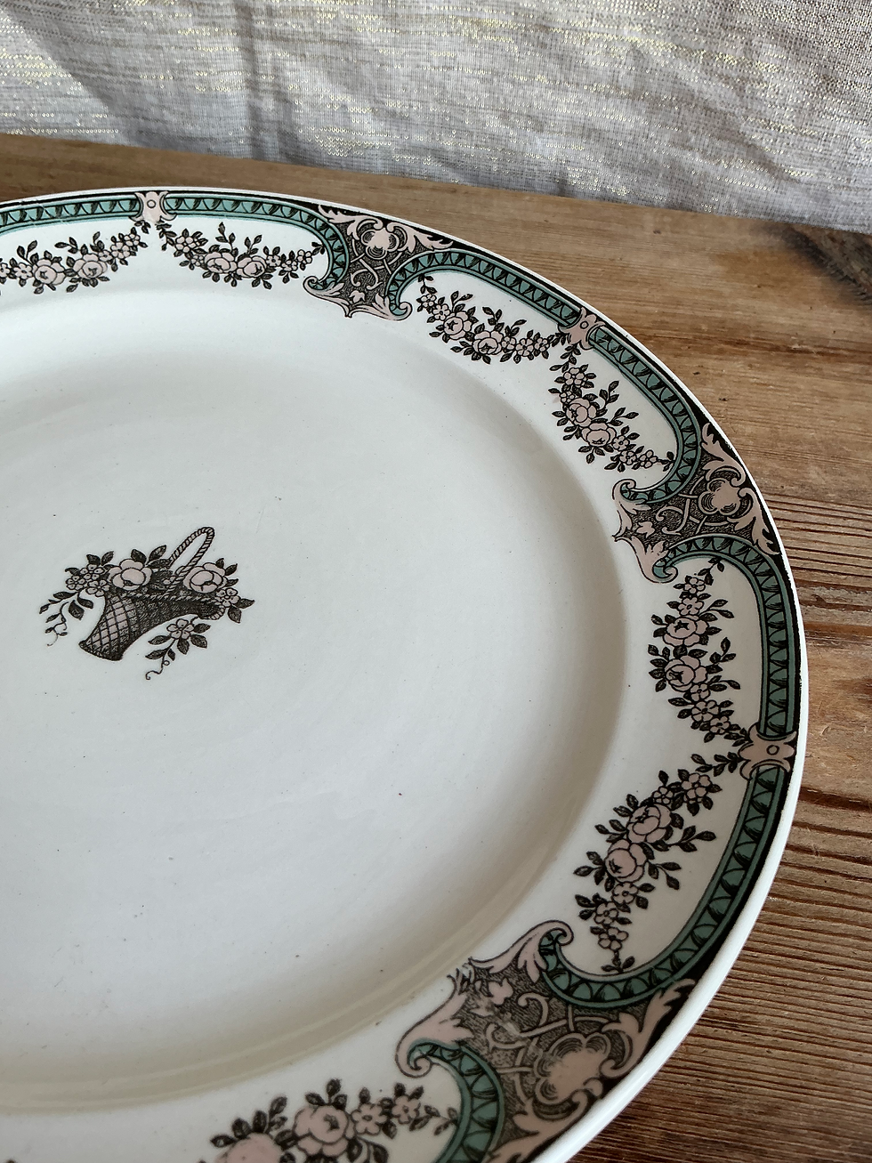 Miniature : Assiette montée Dubarry Sarreguemines I