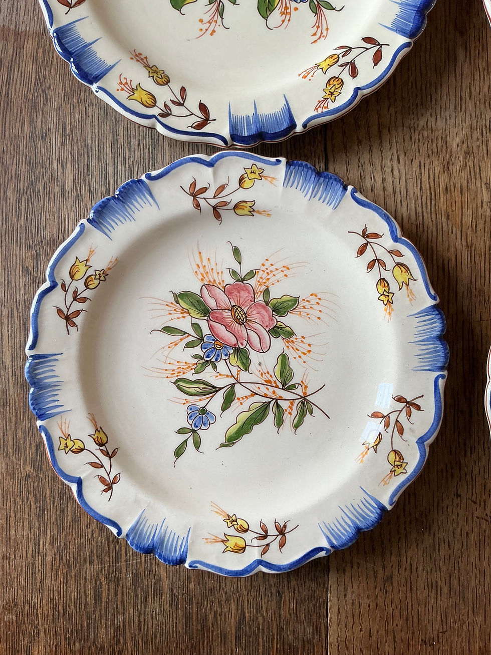 Miniature : Assiettes dessert Bouquet de Printemps lot 1