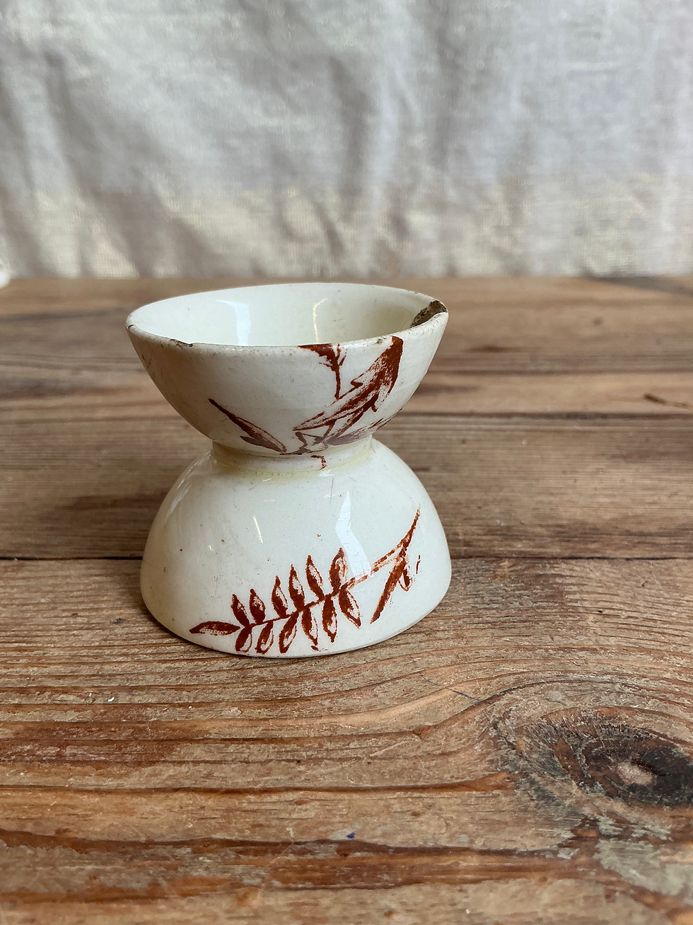 Miniature : Coquetier oiseau et libellule 