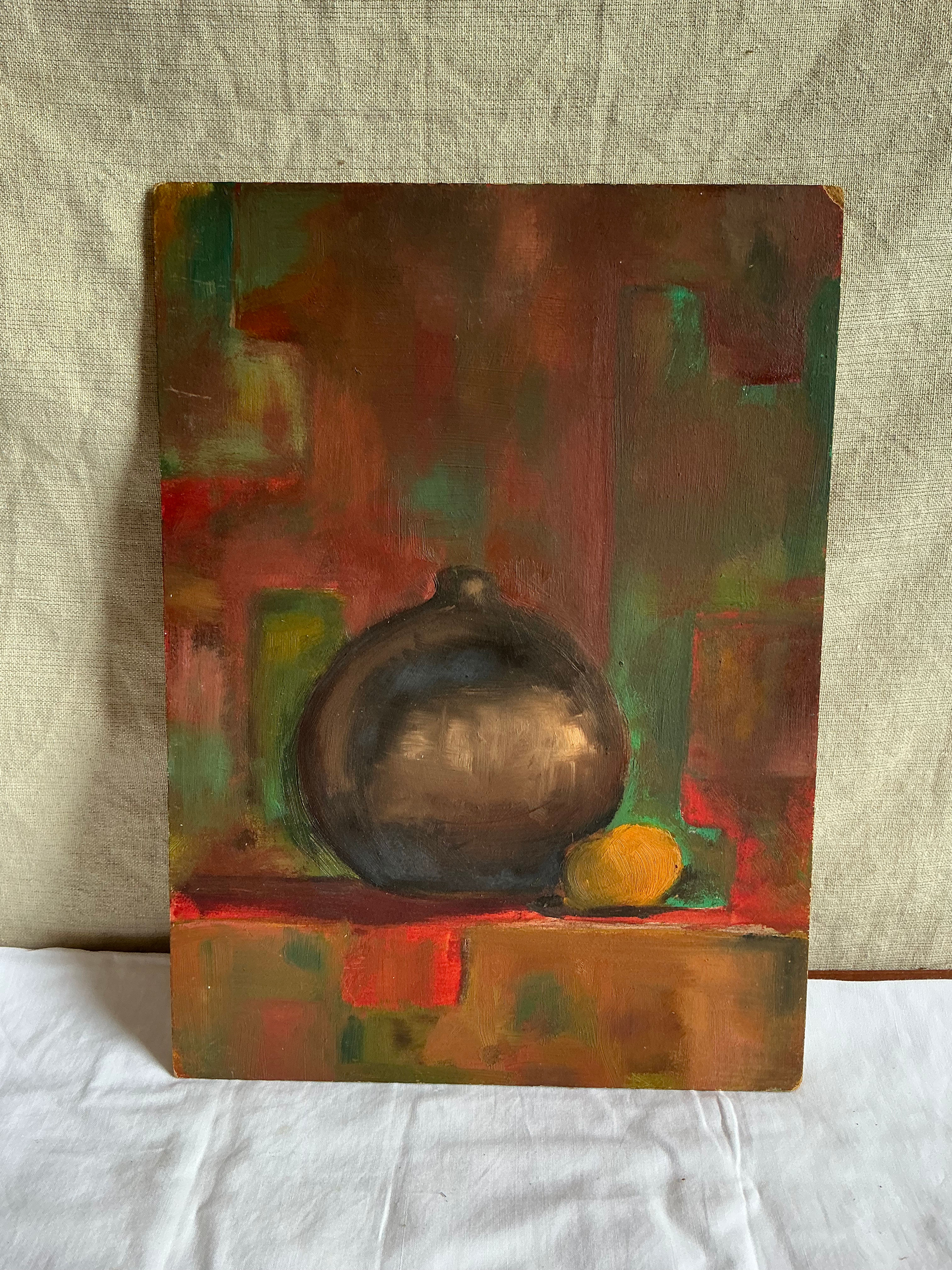 Tableau vase boule 