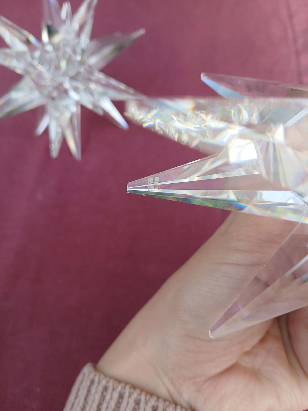 Miniature : Bougeoirs etoiles Swarosky 