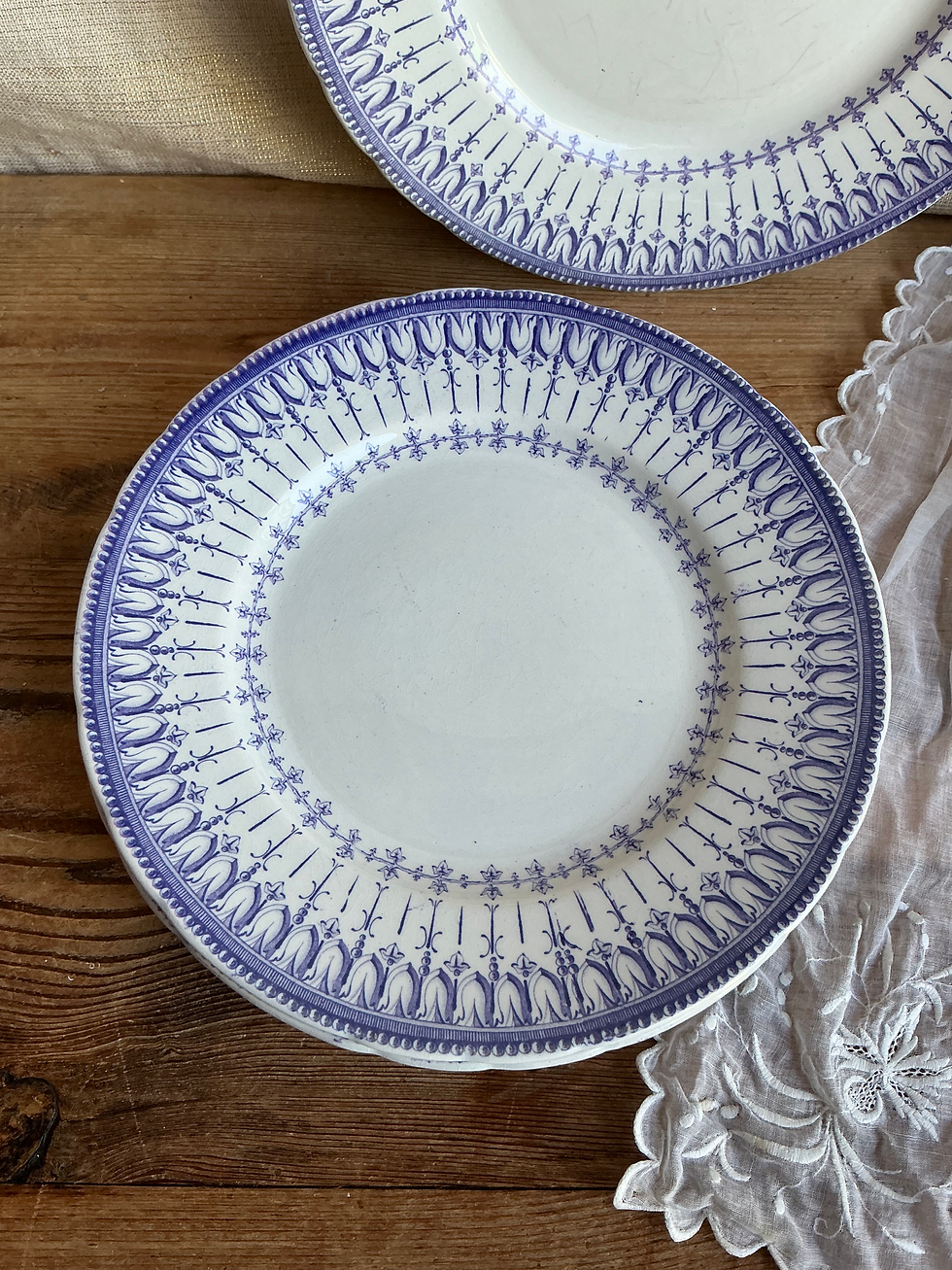 Miniature : Petites Assiettes Terre de Fer mauve