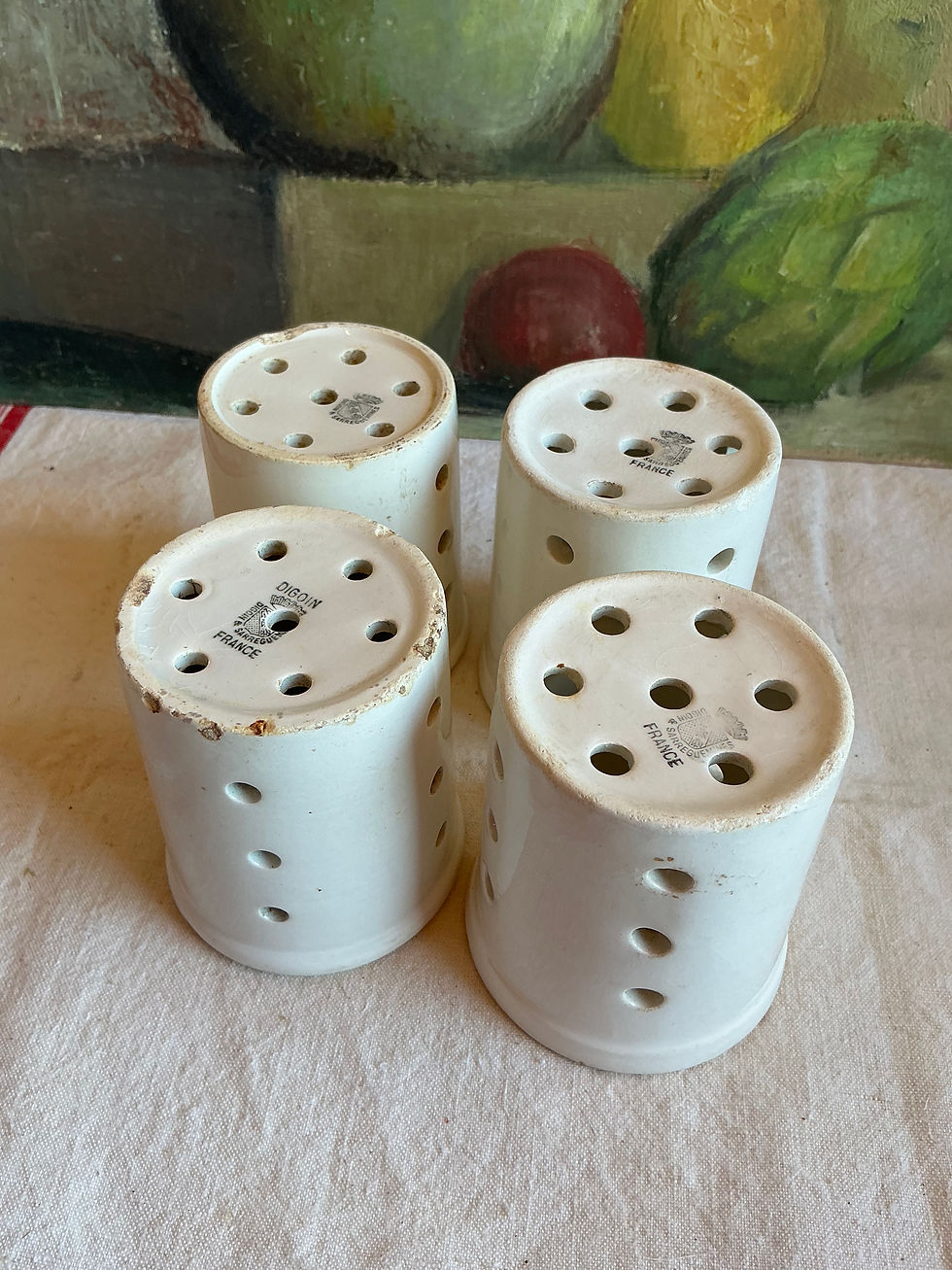Miniature : Faisselles blanches Digoin 