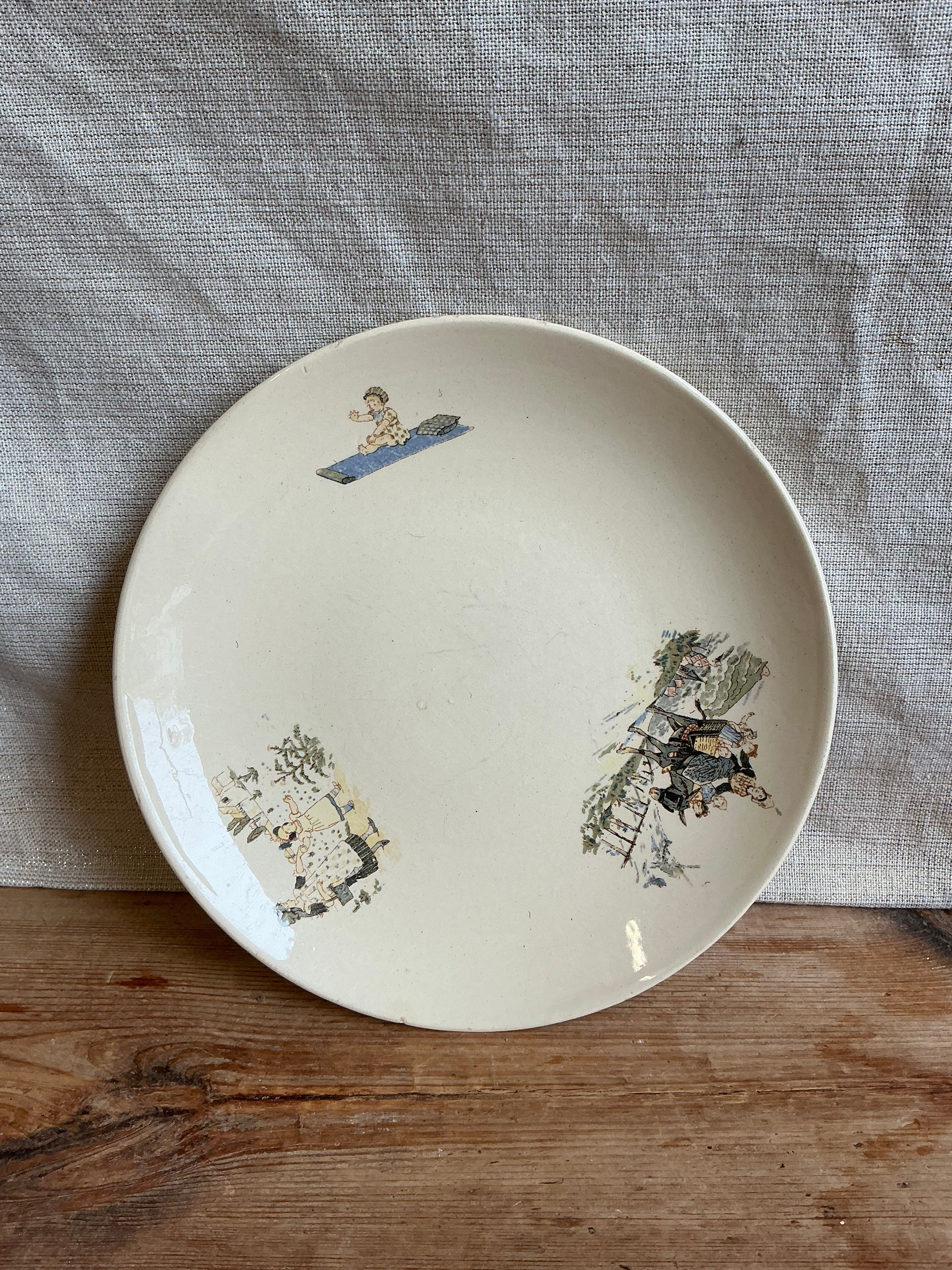 Petite assiette Enfants Richard Sarreguemines 