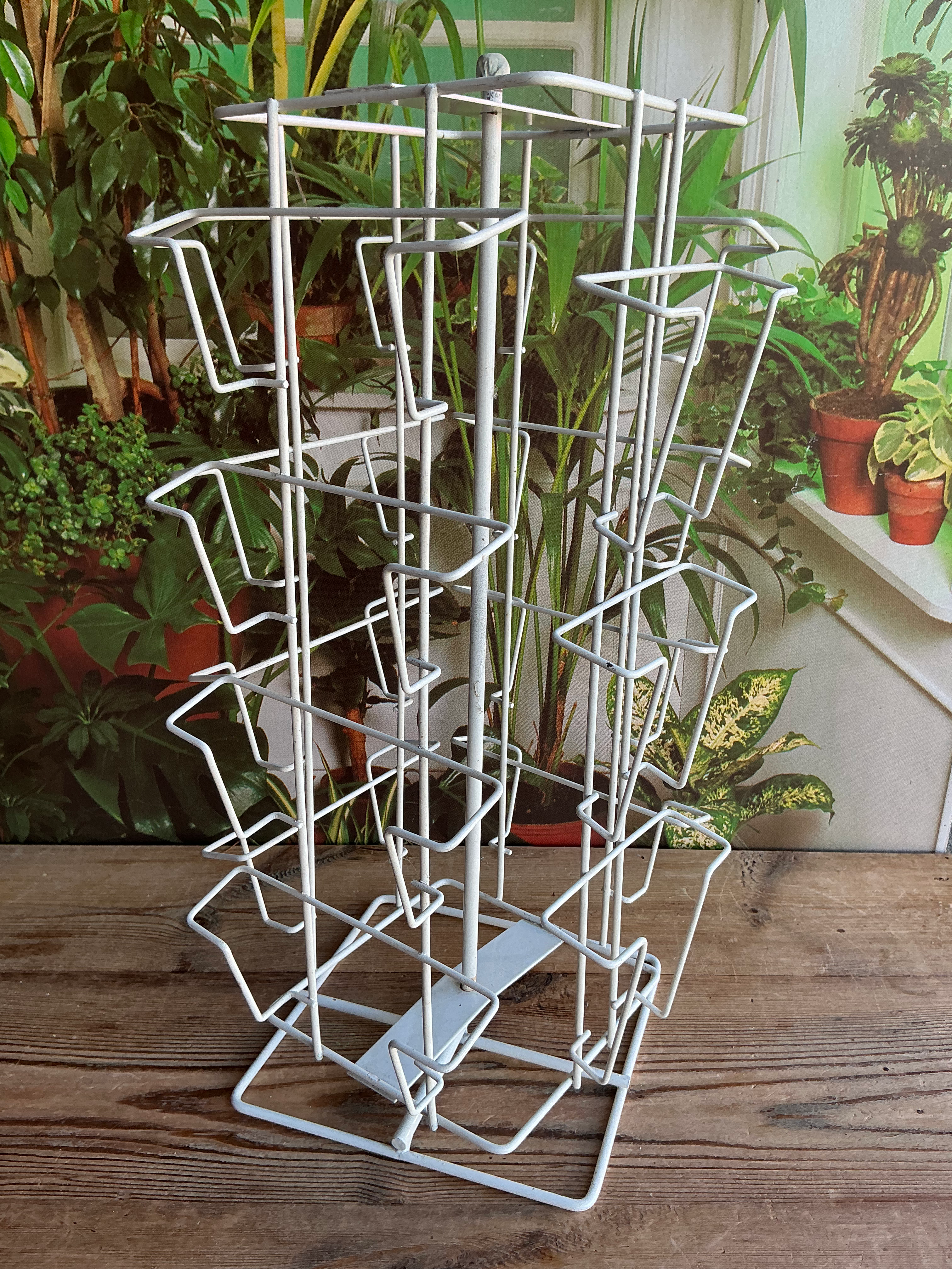 Présentoir rotatif blanc