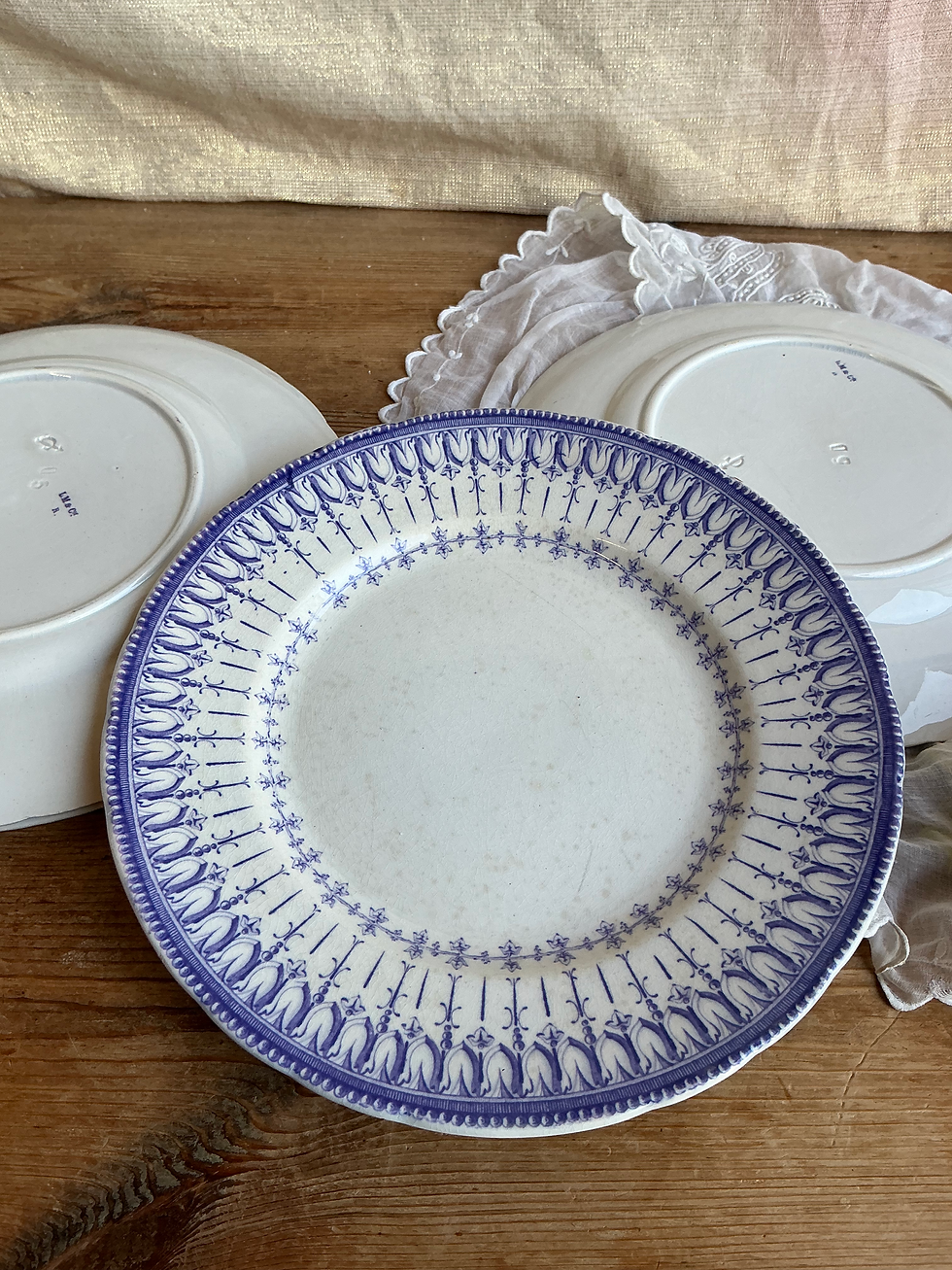 Miniature : Petites Assiettes Terre de Fer mauve