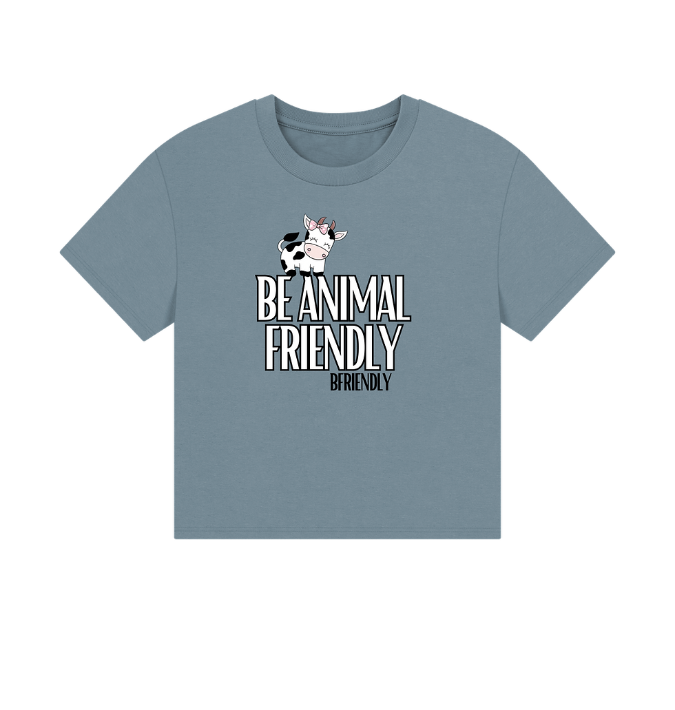 Thumbnail: Women's Boxy Tee - Be Animal Friendly