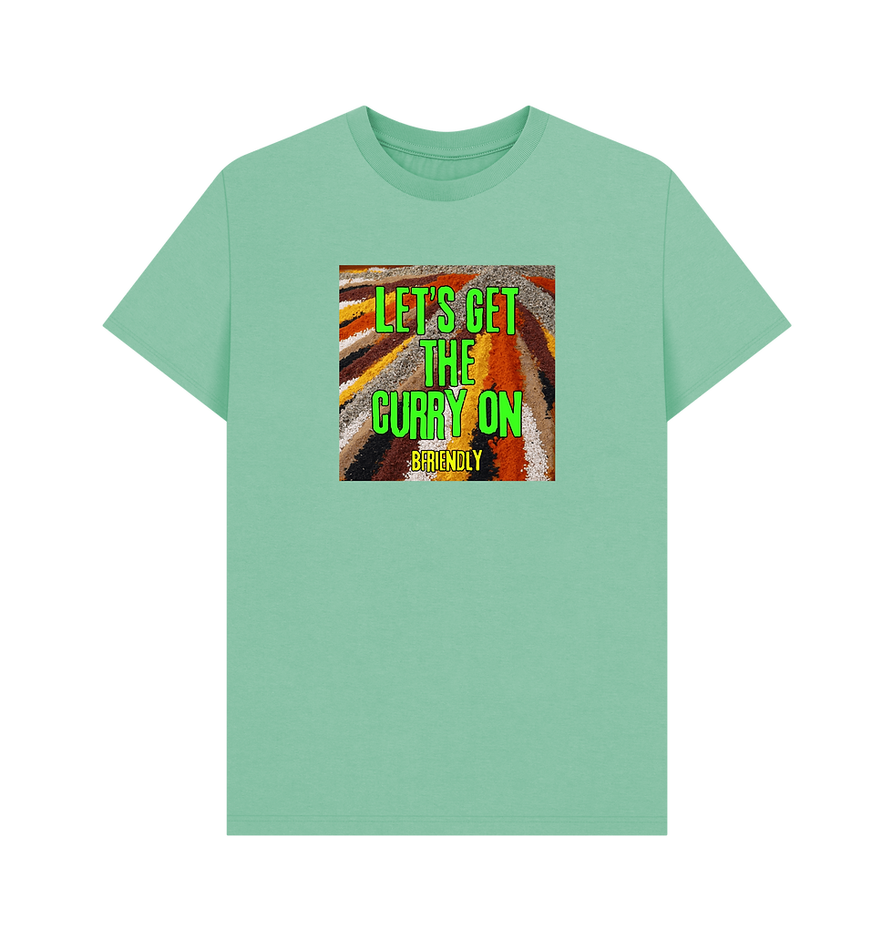 Thumbnail: Men’s Basic T-Shirt - Let’s Get The Curry On