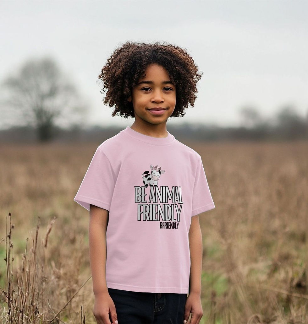 Thumbnail: Kids' Basic T-Shirt - Be Animal Friendly - various colours