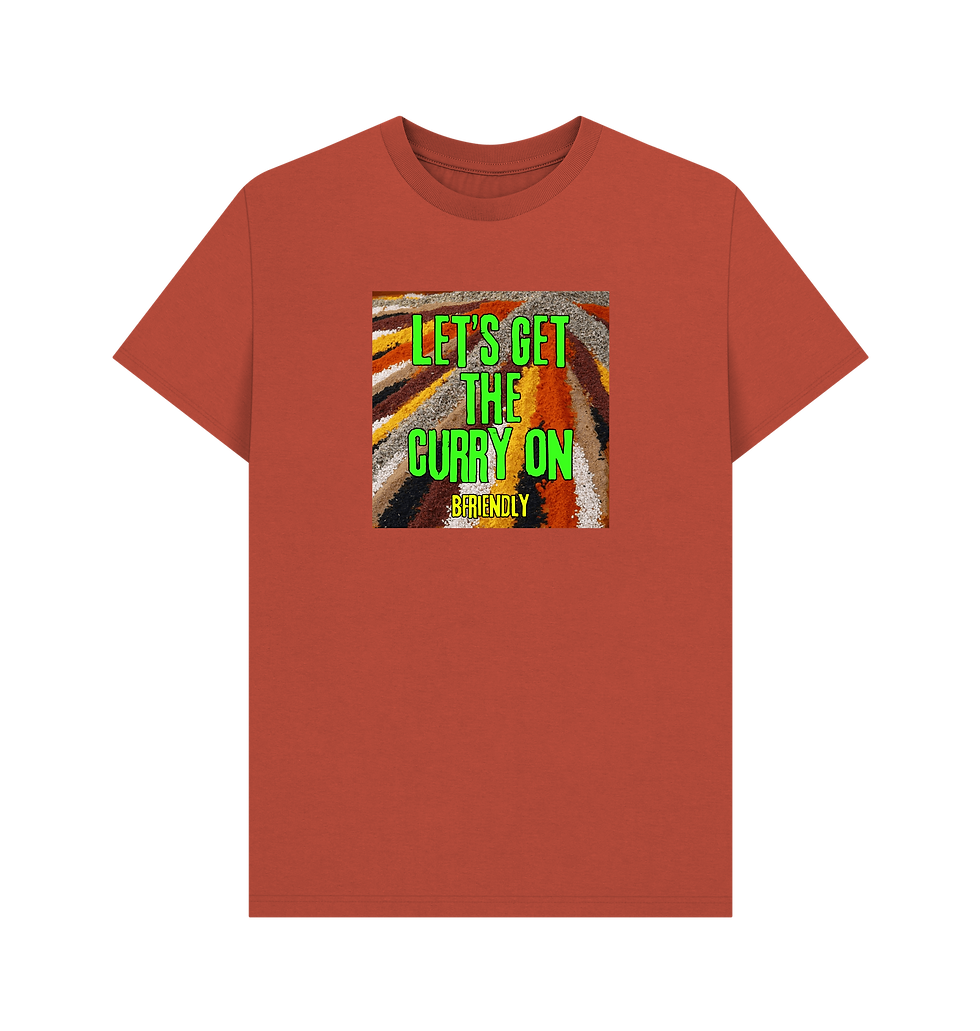 Thumbnail: Men’s Basic T-Shirt - Let’s Get The Curry On