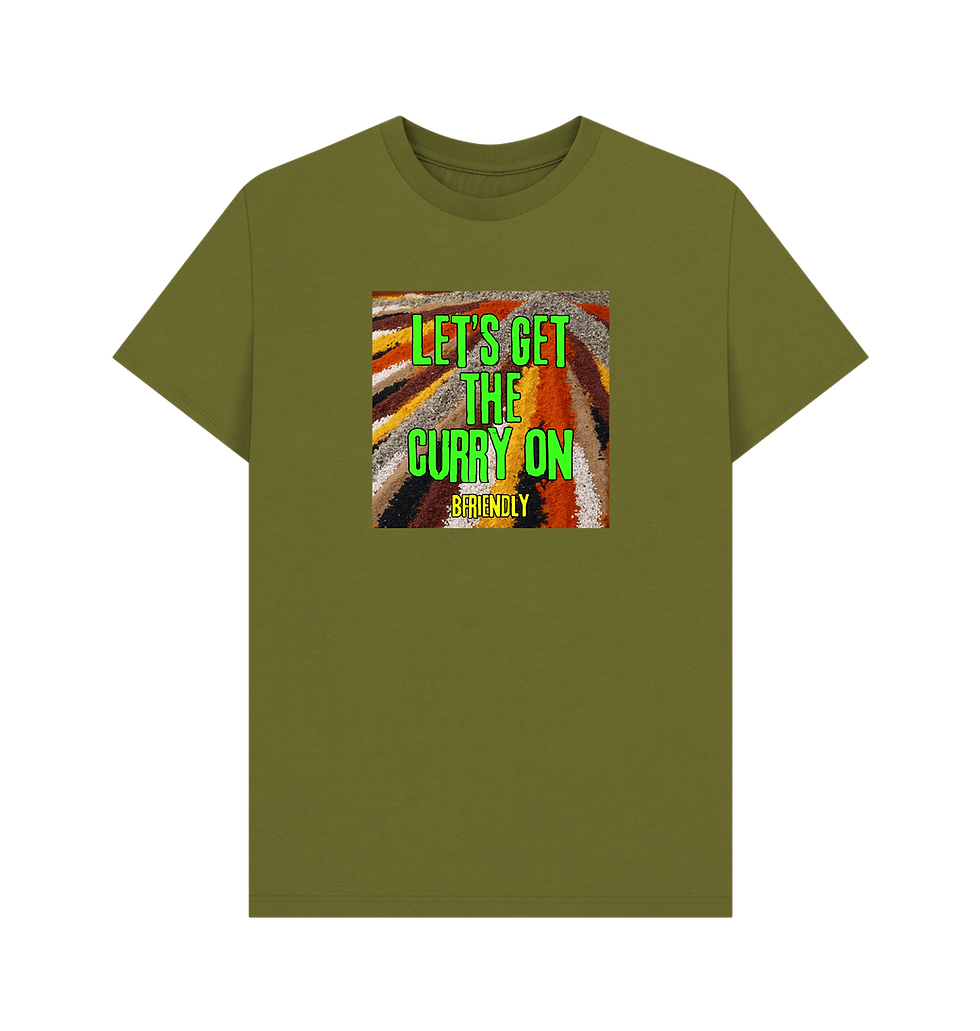 Thumbnail: Men’s Basic T-Shirt - Let’s Get The Curry On
