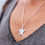 Thumbnail: Large Silver Star Pendant Necklace 