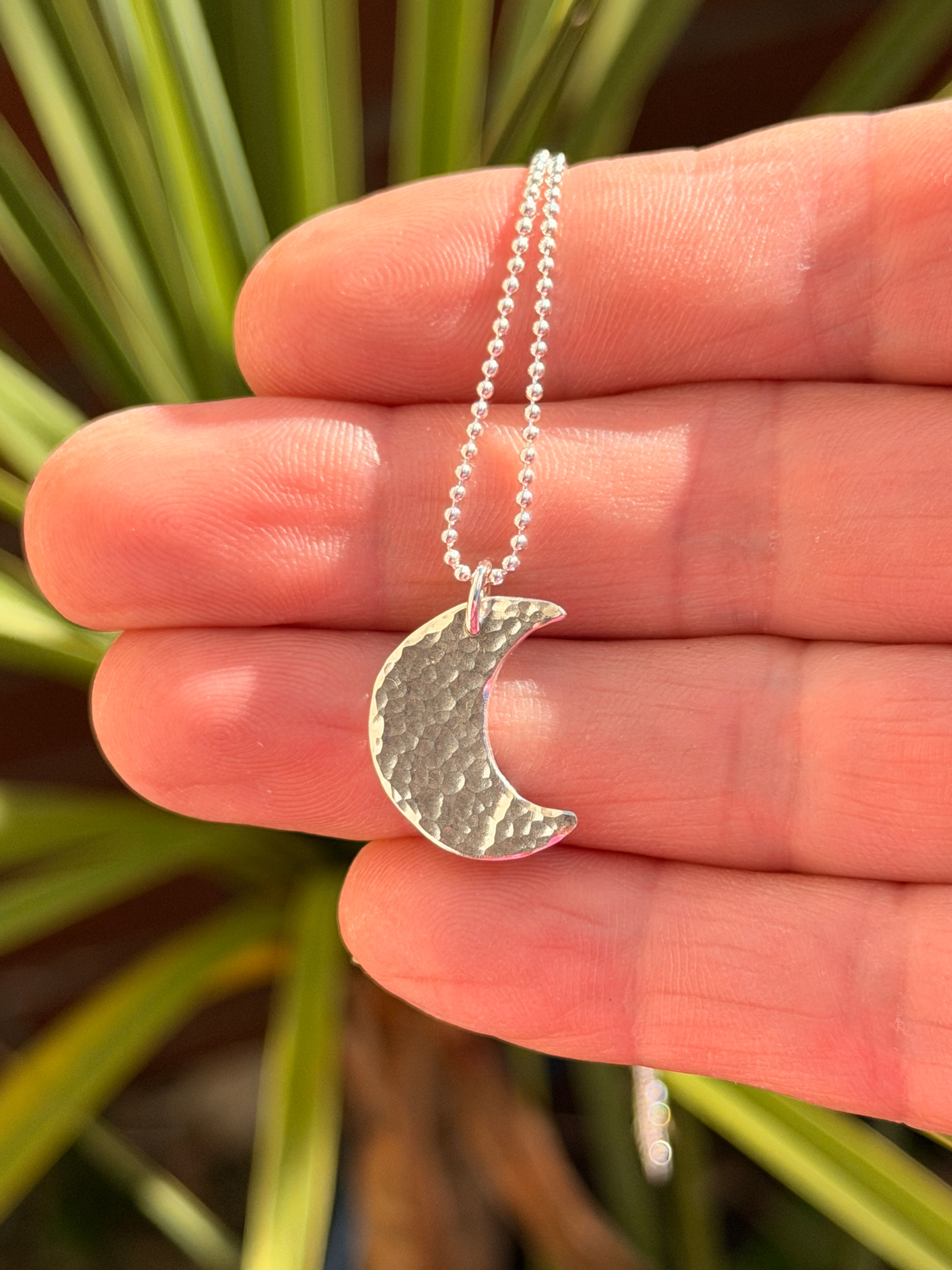 New Moon Silver Necklace 