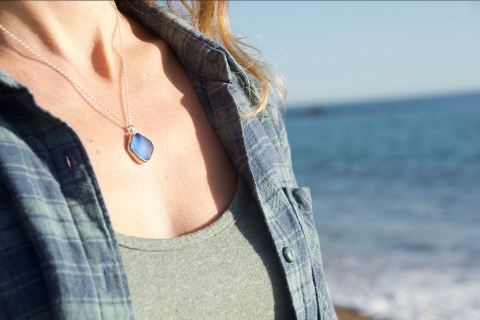 Thumbnail: Custom Sea Glass Pendant Necklace