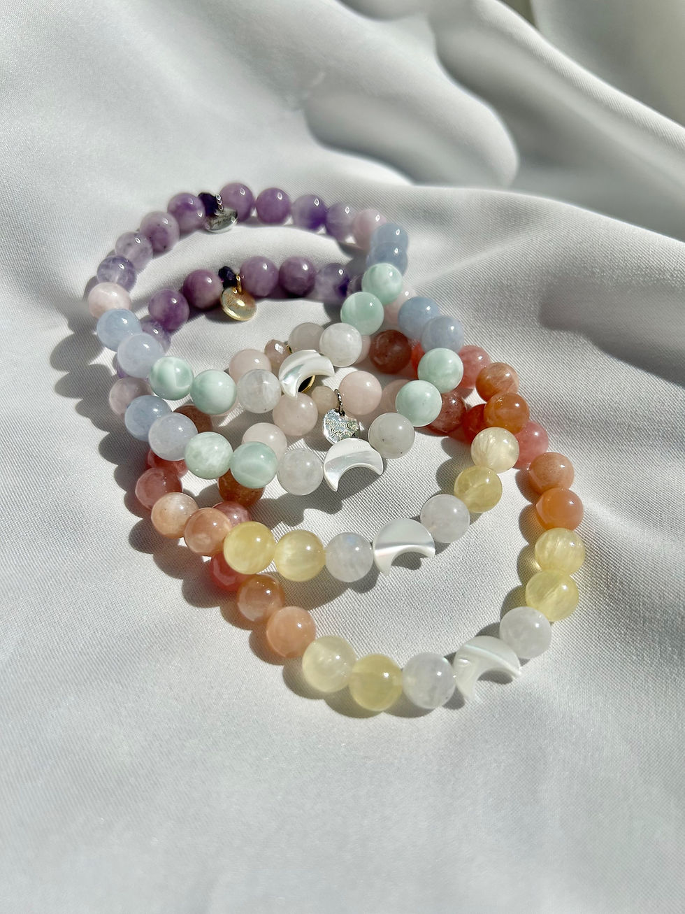 Thumbnail: Just A Phase Moon Bracelet -Yellow/Pink