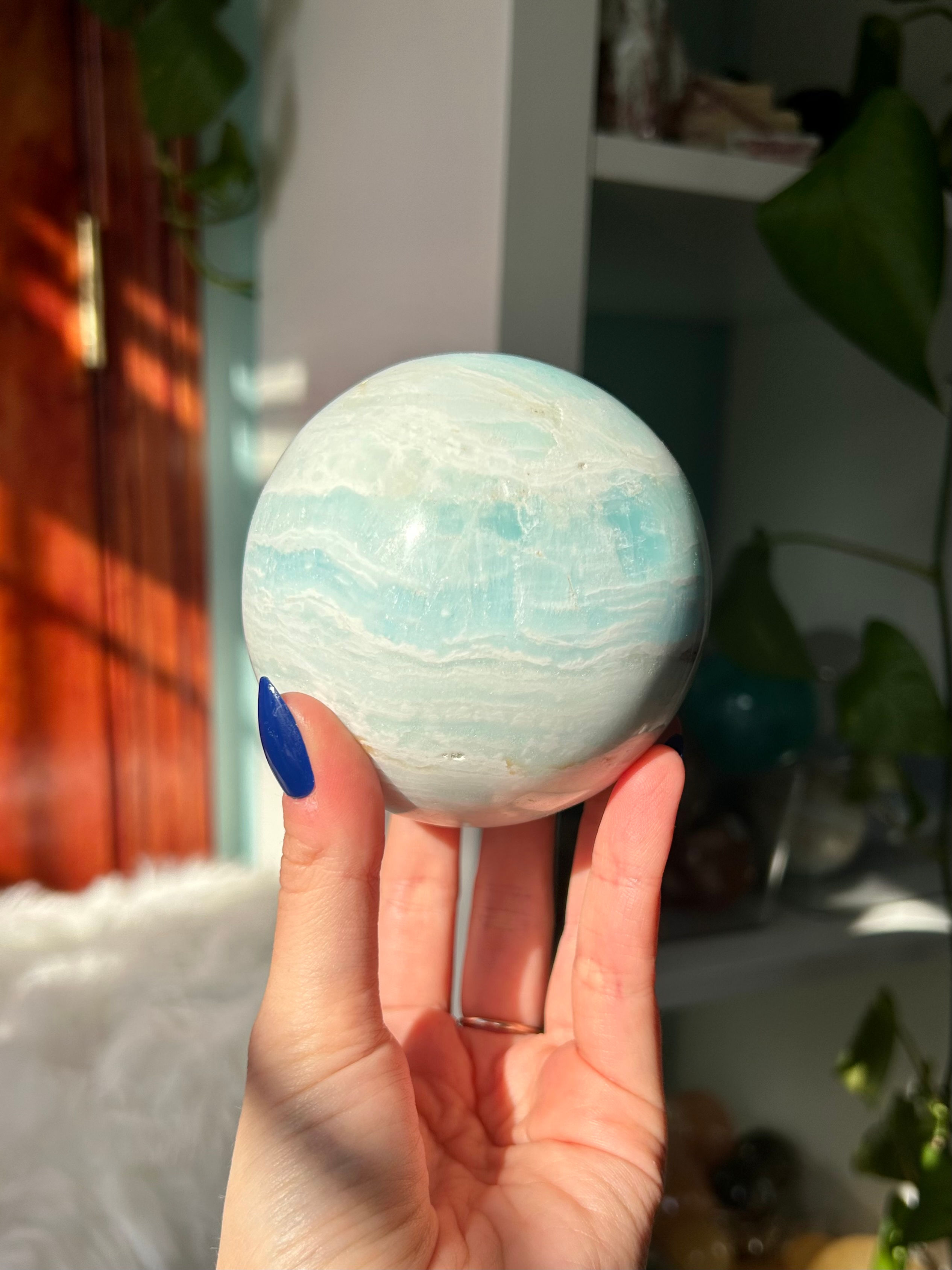 Carribean Calcite Sphere, You Choose