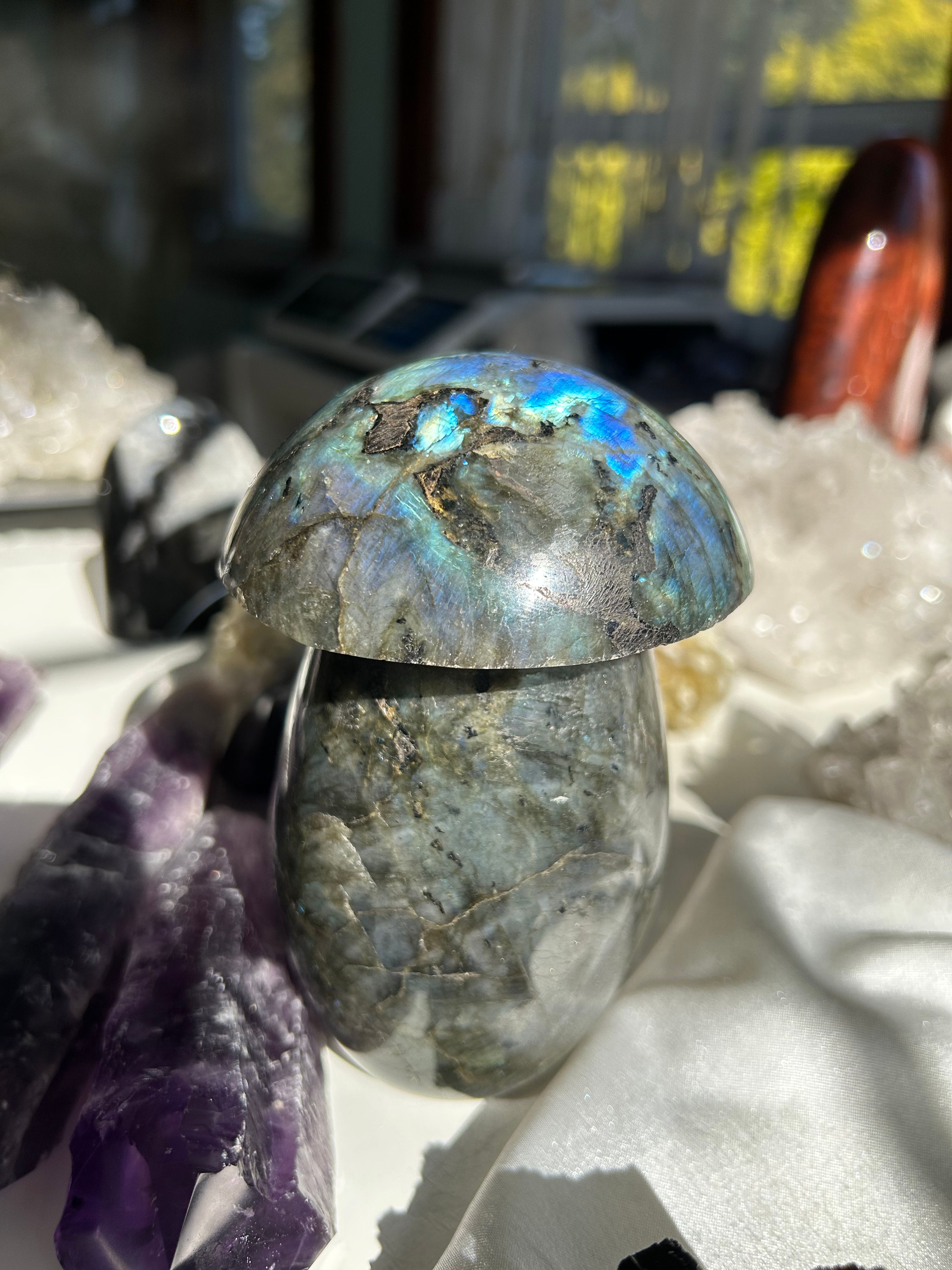 Labradorite Mushroom, Large