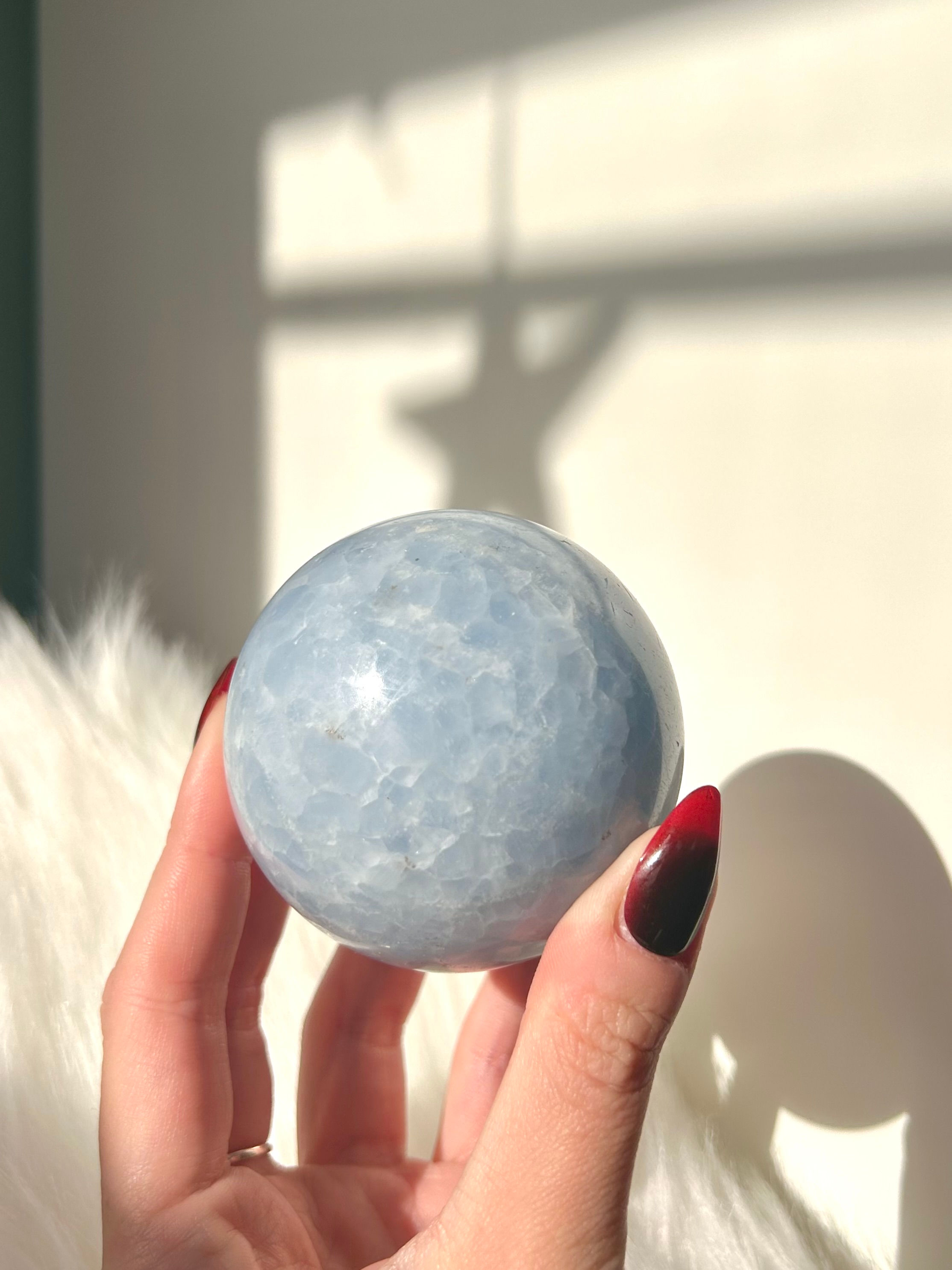 Blue Calcite Sphere