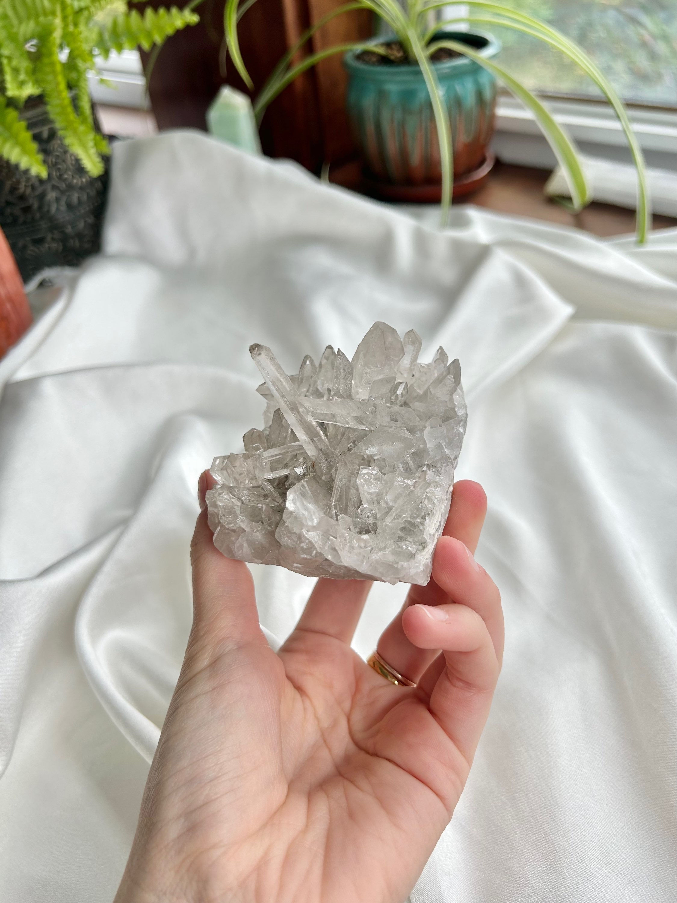Clear Quartz cluster 006