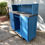 Thumbnail: Custom Bar with Cabinets Painted Blue Jay/ Stained Classic Grey