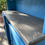 Thumbnail: Custom Bar with Cabinets Painted Blue Jay/ Stained Classic Grey