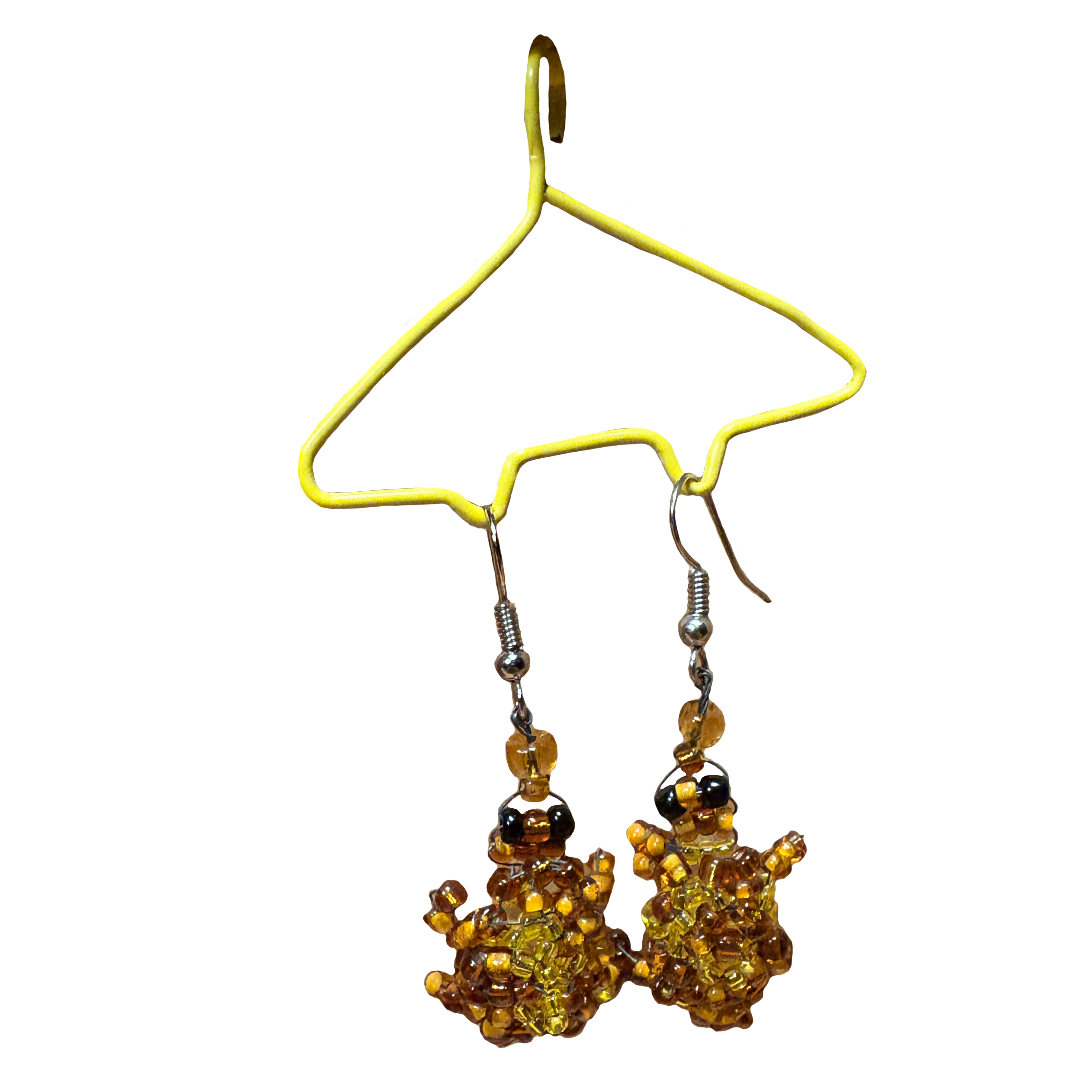 Beaded Tortoise Earrings