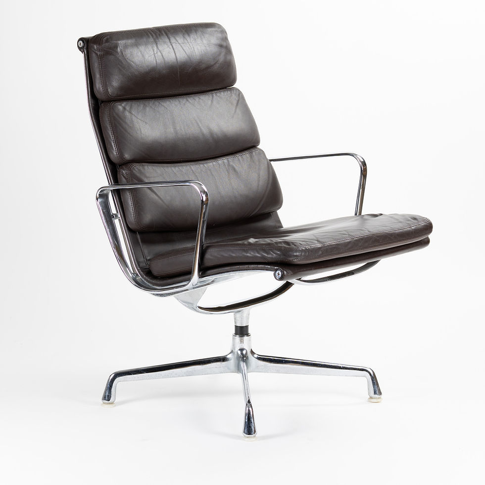 Eames Alu Chair Soft Pad Leder
