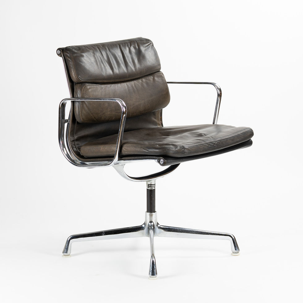 Eames Alu Chair Soft Pad Leder
