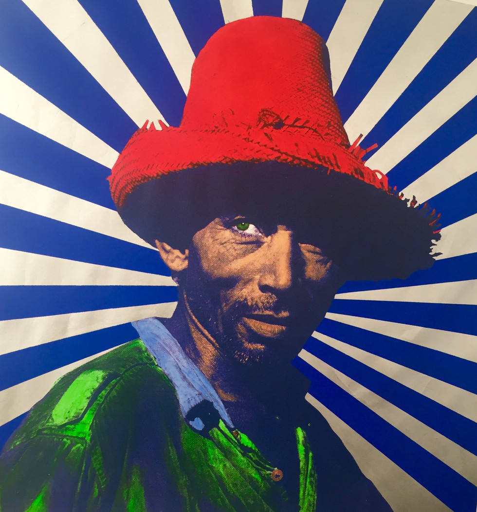 Maximo 3, ca. 2019 Mixed media on canvas , 23k metal leaf, acrylic 60 × 60 in 152.4 × 152.4 cm Editions 2-7 of 7 + 2AP