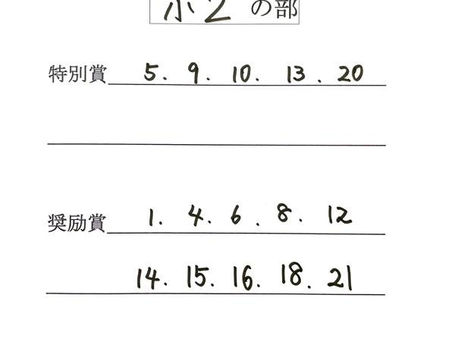 結果速報【旭川】小2、小3
