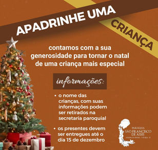 Apadrinhe uma criança nesse Natal!