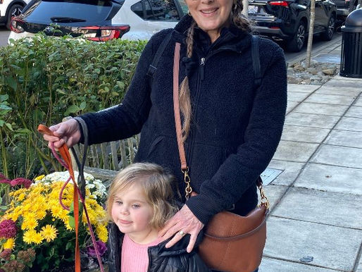 Grandmother Martie with Grandchilds Warm Jacket