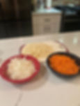 After the beef is ground, the finely chopped onion, potatoes, and carrots are added and cooked until well combined.