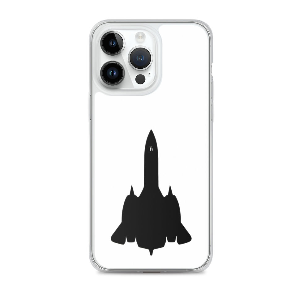 Thumbnail: SR-71 Blackbird - iPhone Case (Black/White)