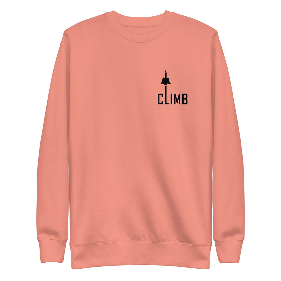 Thumbnail: SR-71 Blackbird Climb Unisex Premium Sweatshirt - (Black)