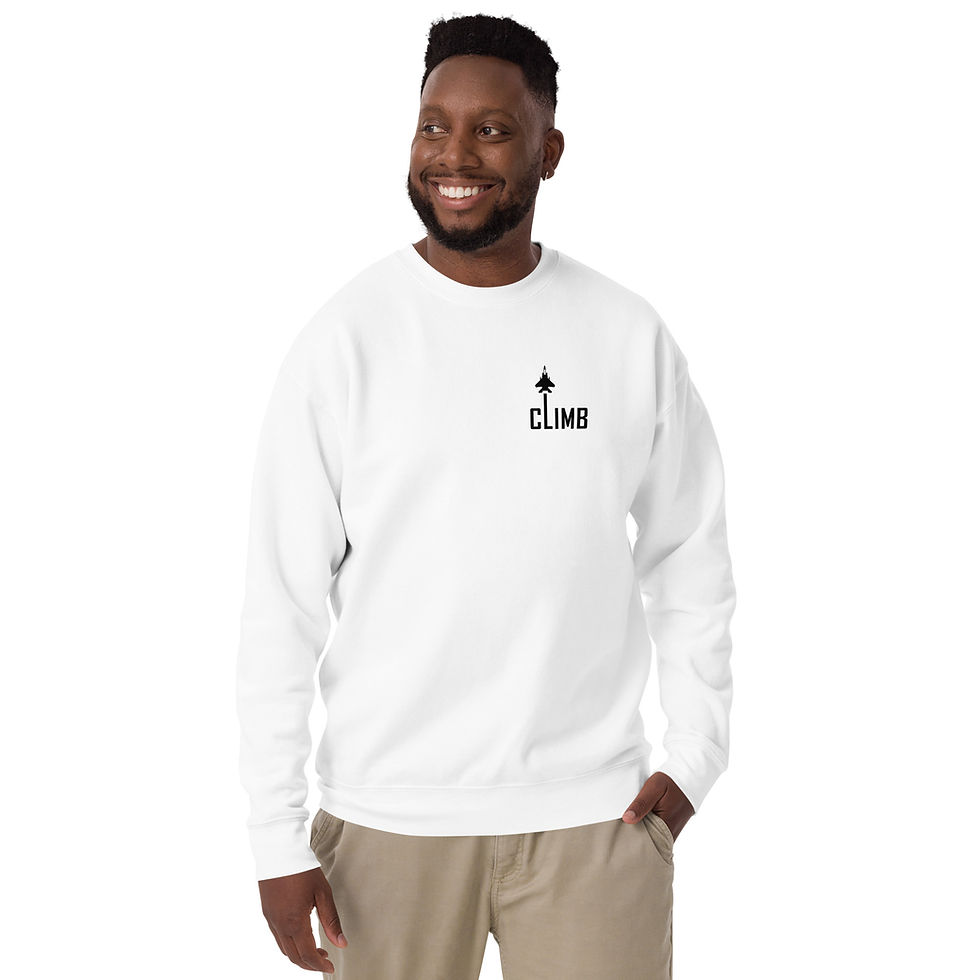 Thumbnail: F-15 Eagle Climb Unisex Premium Sweatshirt - (Black)