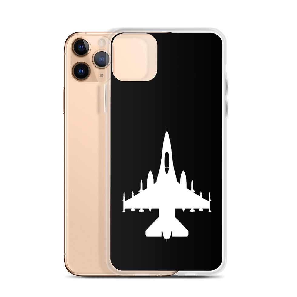 Thumbnail: F-16 Falcon - iPhone Case (White/Black)