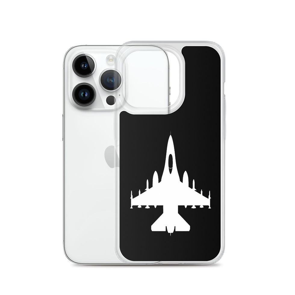 Thumbnail: F-16 Falcon - iPhone Case (White/Black)
