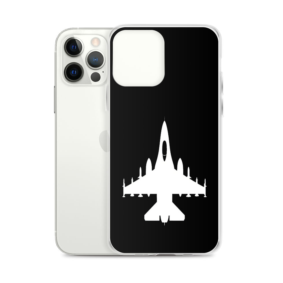 Thumbnail: F-16 Falcon - iPhone Case (White/Black)