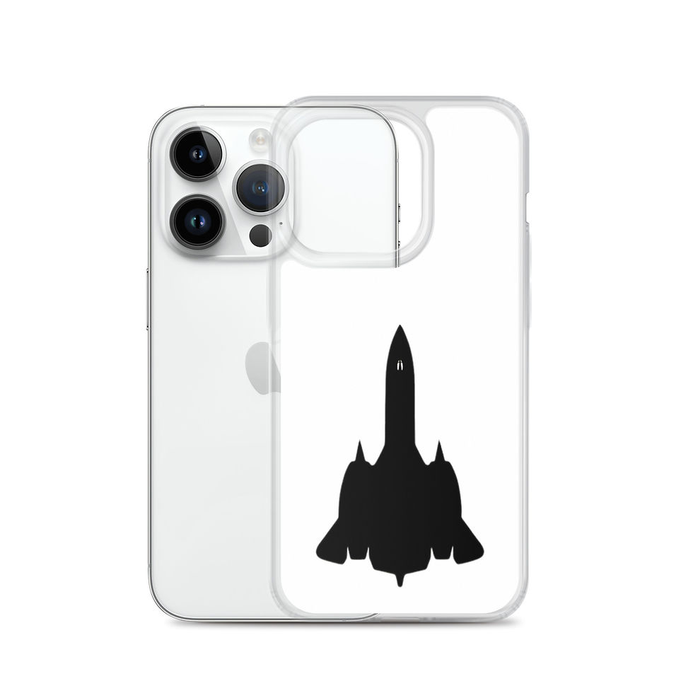 Thumbnail: SR-71 Blackbird - iPhone Case (Black/White)