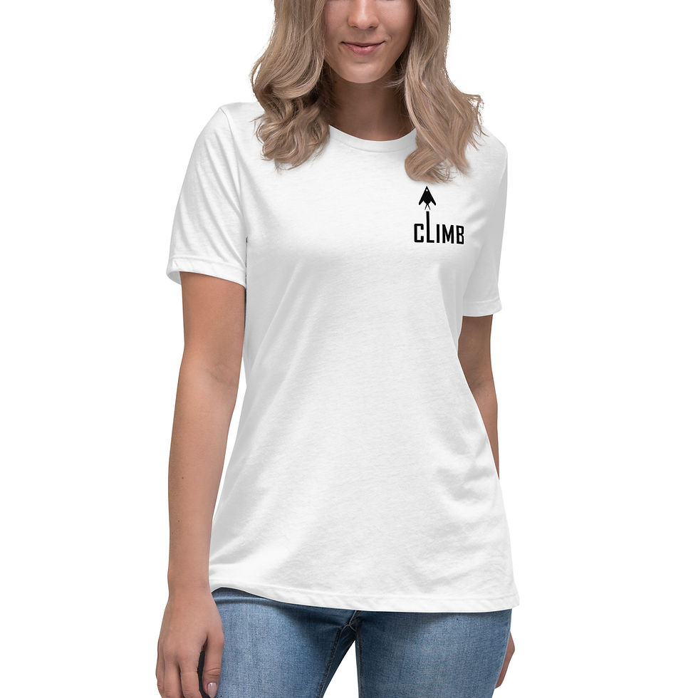 Thumbnail: F-117 Nighthawk Climb - Women's Relaxed T-Shirt (Black)