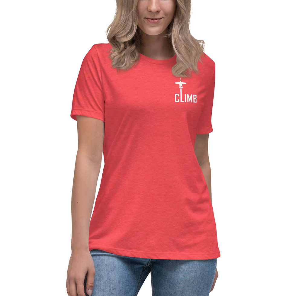 Thumbnail: A-10 Warthog Climb - Women's Relaxed T-Shirt (White)