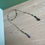 Thumbnail: "Flow" Silver and Rainbow Fluorite Beaded Lariat Necklace