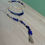 Thumbnail: "Mama Bear" Silver Sodalite & Lapiz Lazuli Beaded Lariat Necklace