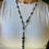 Thumbnail: Silver & Lapis Sleek Lariat Necklace with Carved Lapis Fish Pendant