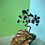 Thumbnail: “Agate Marina” Blue Sandstone & Antique-Bronze Wire Bonsai on Agatized Coral