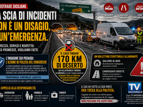 AUTOSTRADA MESSINA PALERMO - MESSINA CATANIA: BASTA INCIDENTI E CANTIERI FANTASMA