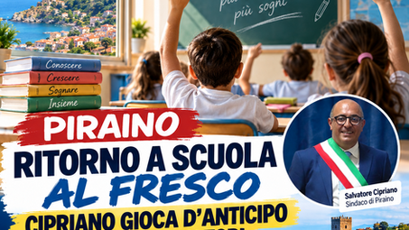 Piraino, ritorno a scuola al fresco: Cipriano gioca d'anticipo